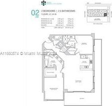 68 SE 6th St Unit 3102, Miami, FL 33131 - property floor plan