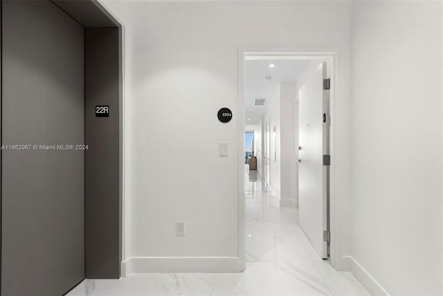 corridor with elevator