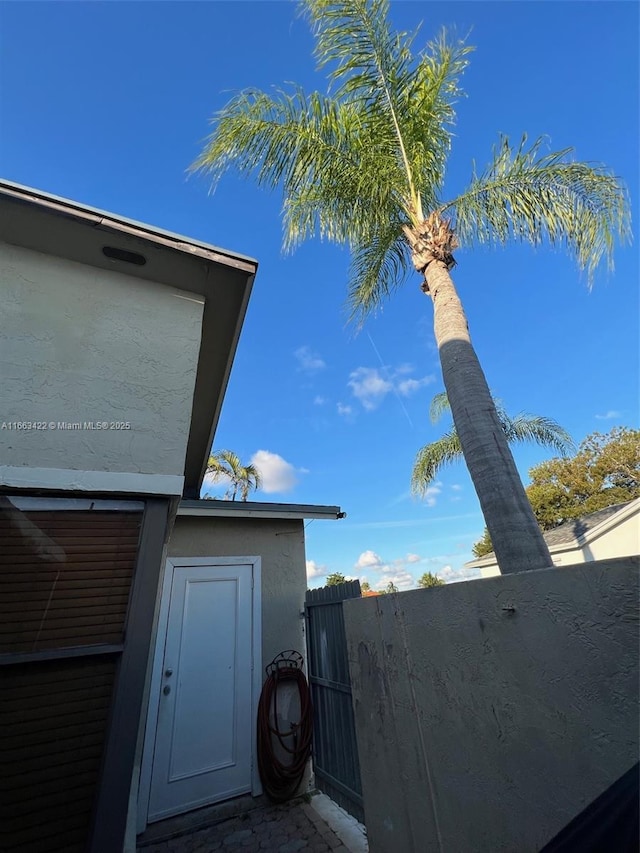 exterior space with fence