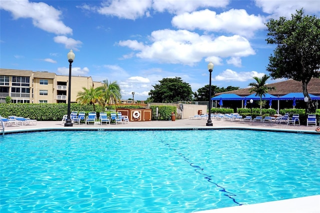 view of pool