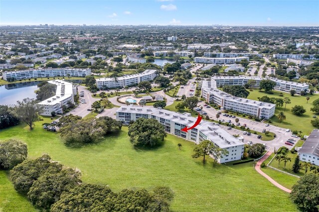 245 Grantham C 245, Deerfield Beach, FL 33442 - drone / aerial view with a water view and a view of city