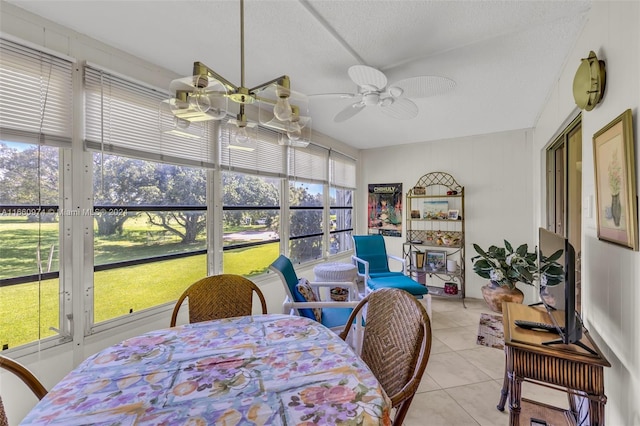 245 Grantham C 245, Deerfield Beach, FL 33442 - sunroom with ceiling fan, tile patterned floors, and a wealth of natural light
