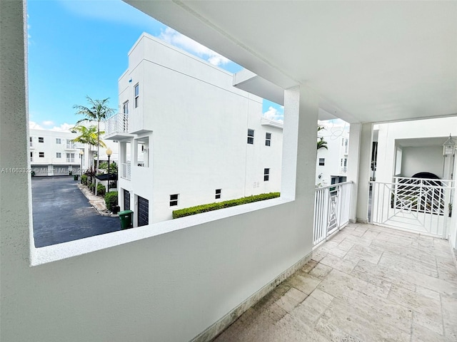 view of patio / terrace featuring a balcony