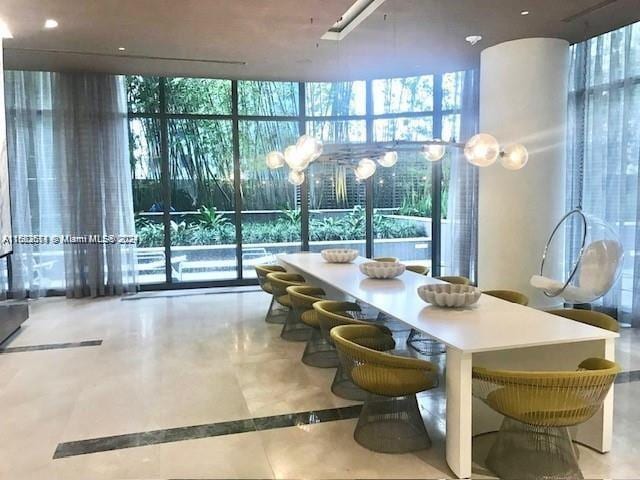45 SW 9th St Unit 3009, Miami, FL 33130 - common area with expansive windows