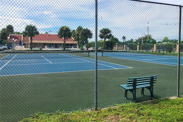 view of tennis court