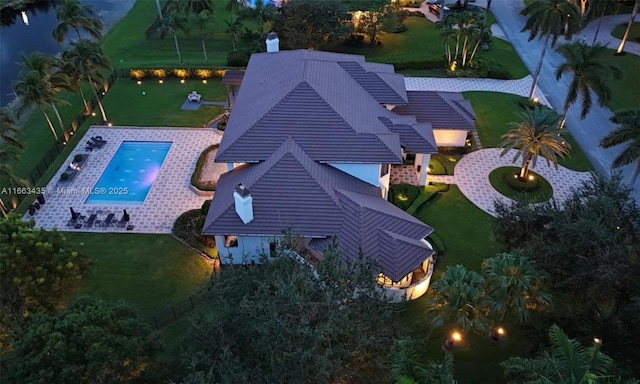 birds eye view of property