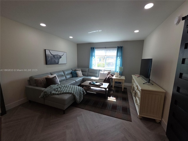 659 W Oakland Park Blvd Unit 218C, Oakland Park, FL 33311 - living area with baseboards and recessed lighting