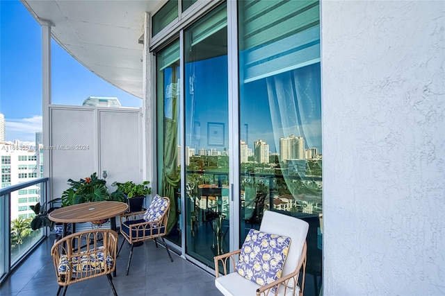 view of balcony