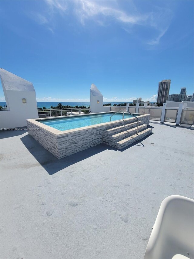 view of pool with a patio