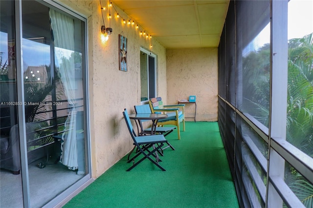 view of sunroom / solarium