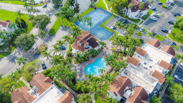 birds eye view of property