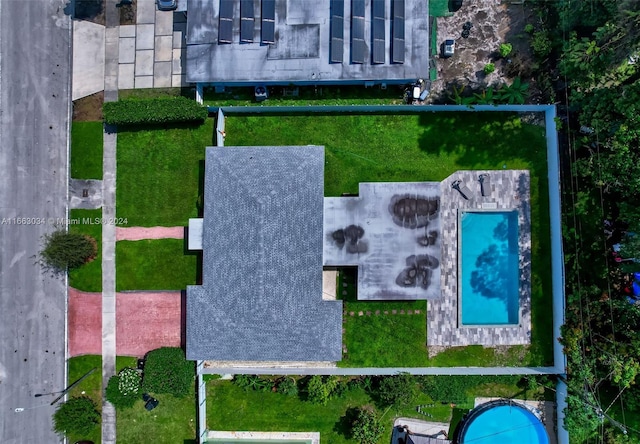 540 NE 142nd St, North Miami, FL 33161 - drone / aerial view of a pool