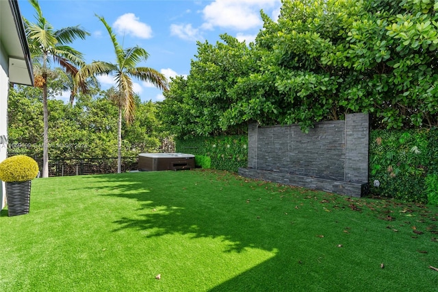 view of yard featuring central AC unit