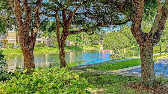 view of water feature