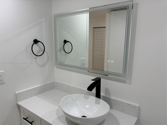 bathroom with vanity