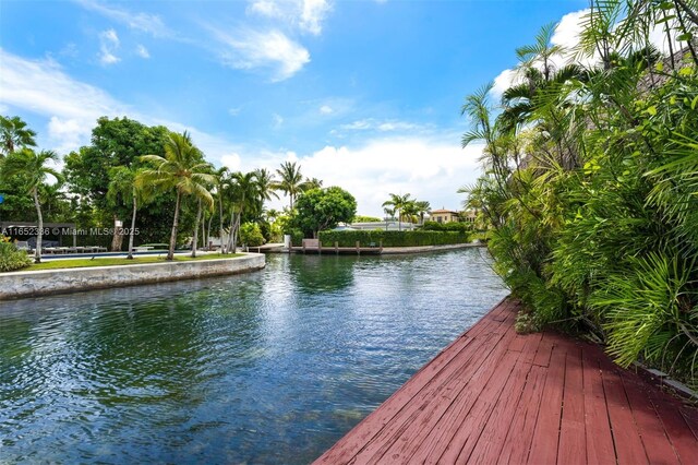 view of water feature