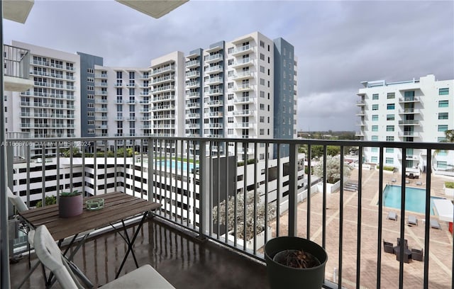 view of balcony