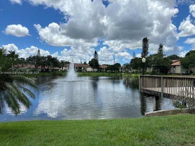 view of water feature