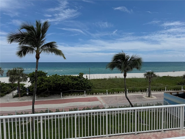 water view featuring a view of the beach