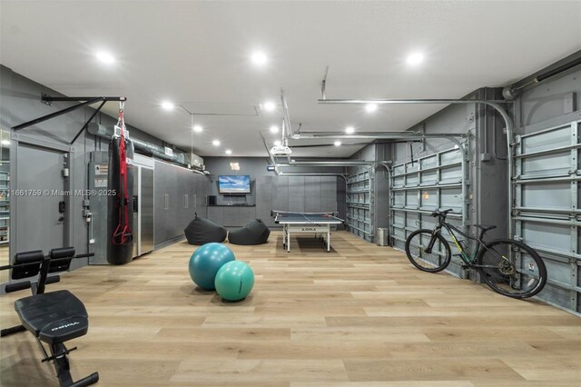 interior space featuring light hardwood / wood-style flooring