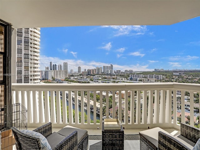 view of balcony