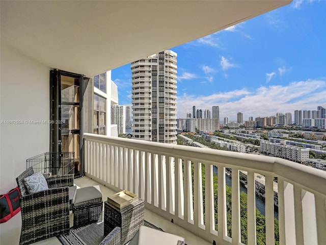 view of balcony