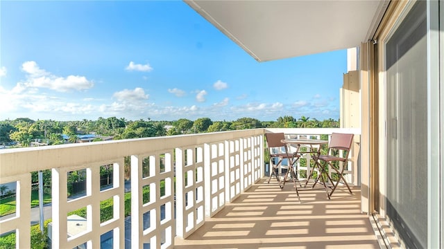 view of balcony