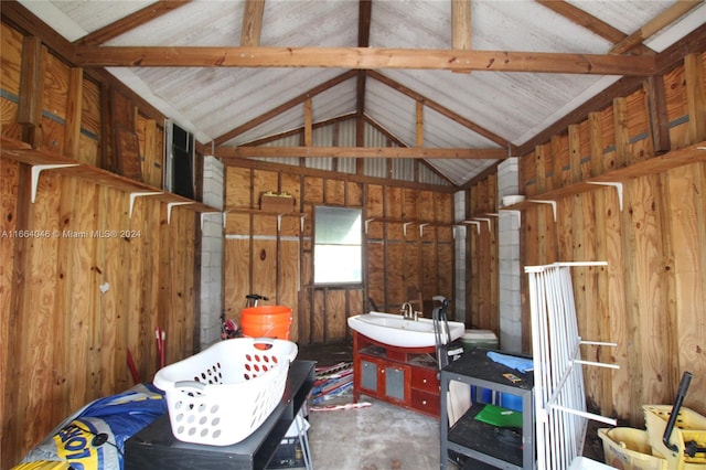 storage room with sink