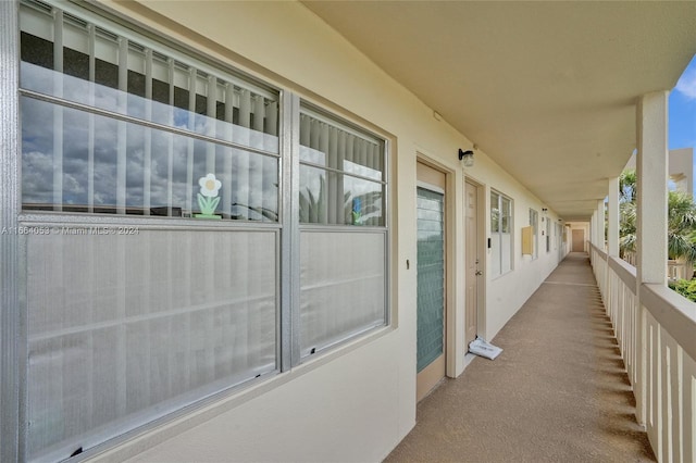 view of balcony