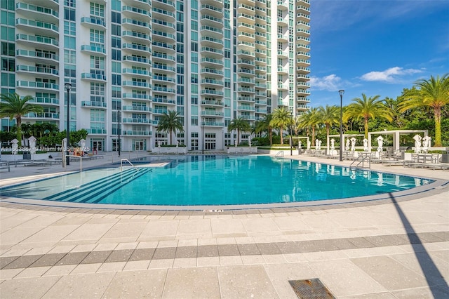 community pool featuring a patio