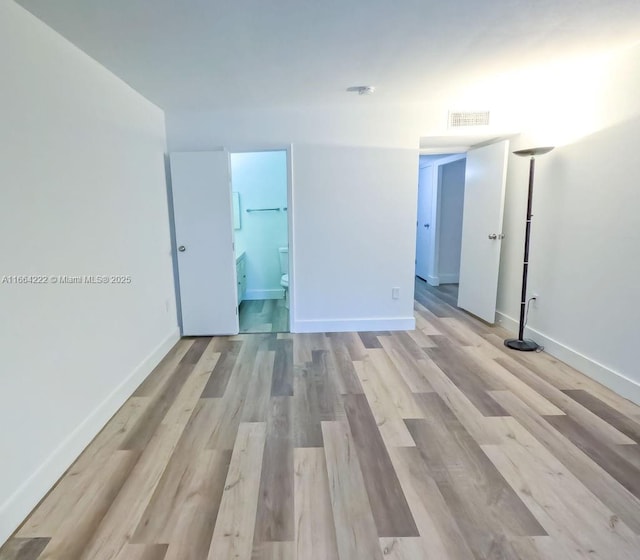 empty room featuring light hardwood / wood-style flooring