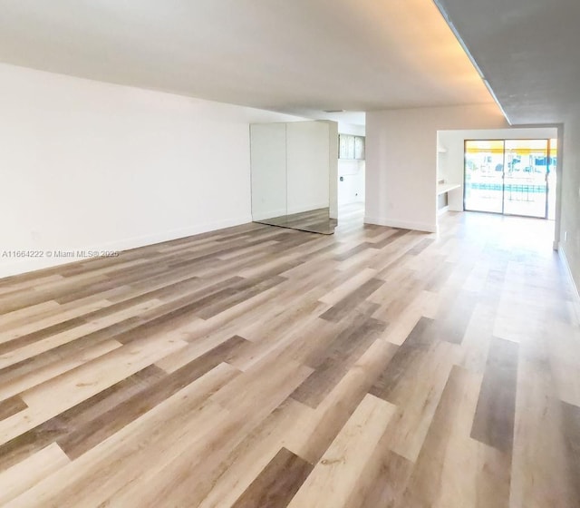 interior space featuring hardwood / wood-style floors