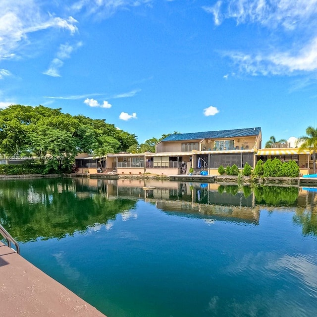 view of water feature