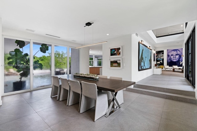 325 Campana Ave, Coral Gables, FL 33156 - dining space featuring recessed lighting and tile patterned flooring