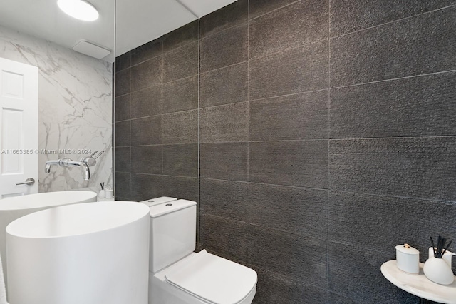 325 Campana Ave, Coral Gables, FL 33156 - bathroom featuring tile walls and toilet