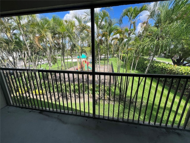 view of balcony