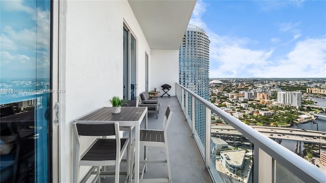 view of balcony