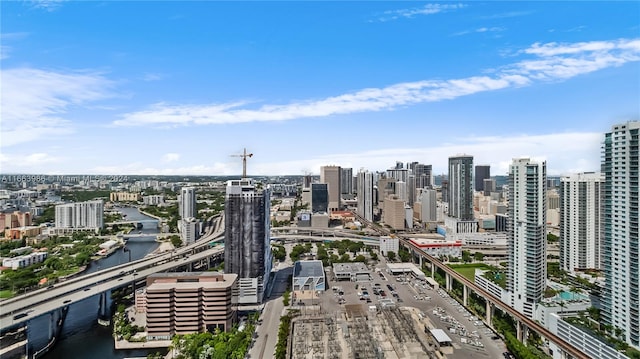 view of city with a water view