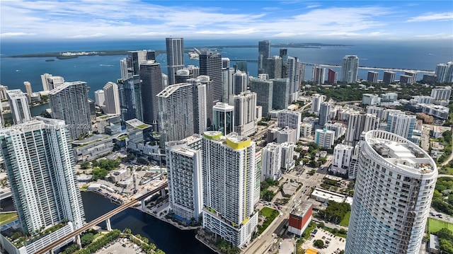 city view featuring a water view