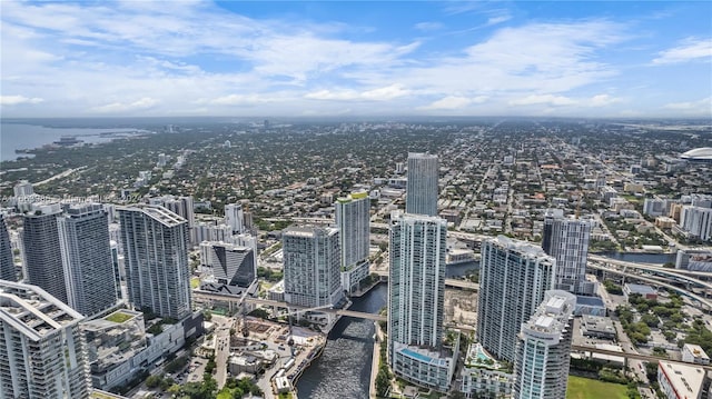 view of city with a water view