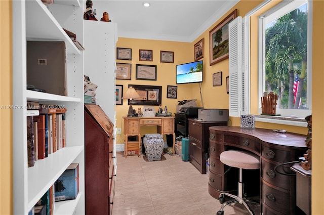 1407 San Marco Ave, Coral Gables, FL 33134 - office featuring crown molding
