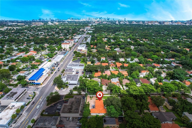 1407 San Marco Ave, Coral Gables, FL 33134 - drone / aerial view with a view of city