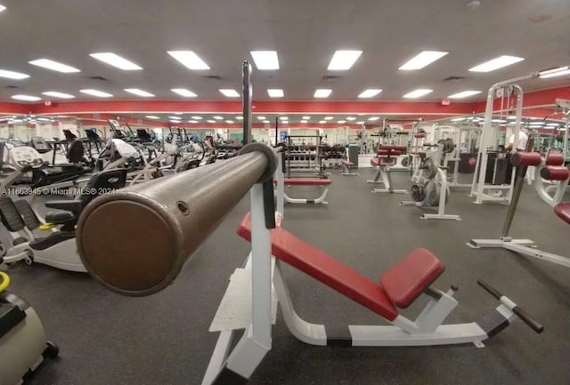 view of exercise room