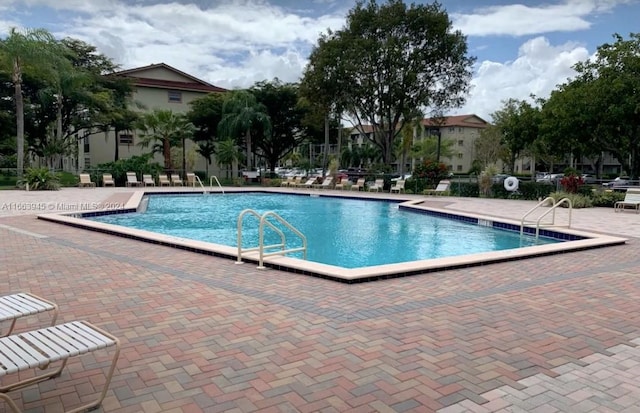 view of pool with a patio