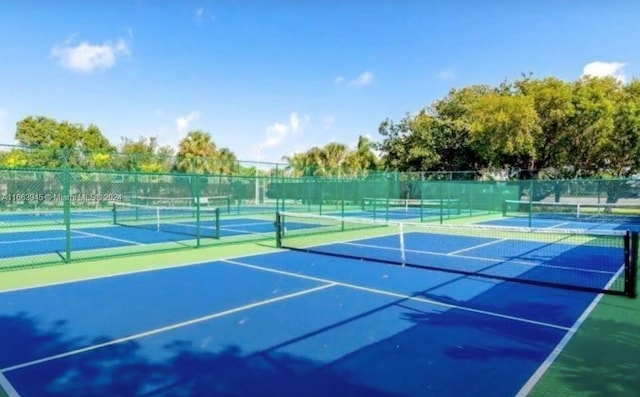 view of tennis court