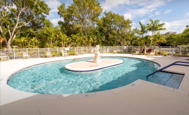 view of pool with a patio