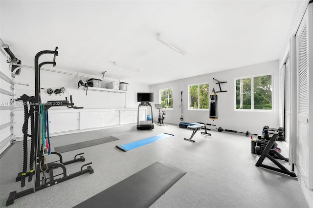 view of exercise room