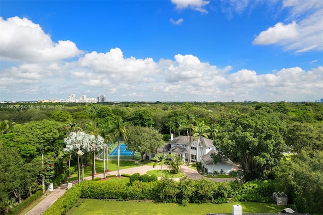 birds eye view of property