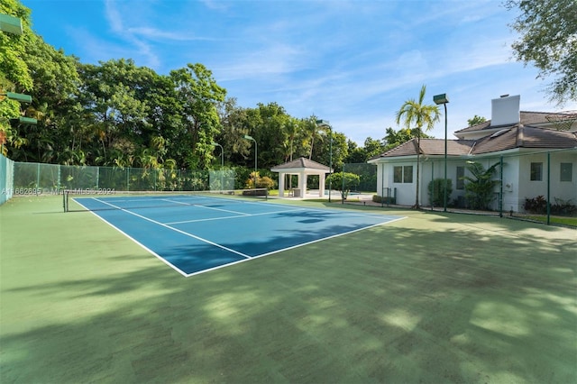 view of tennis court