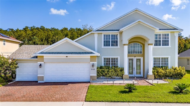 view of front of house featuring a garage